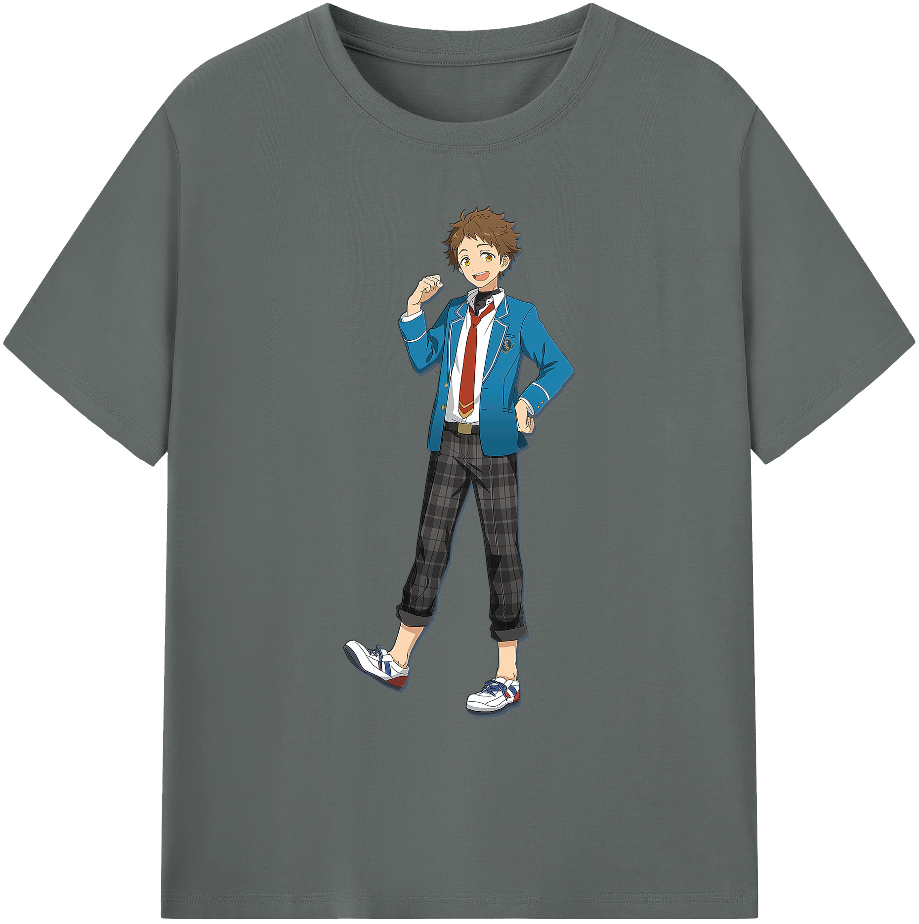 （画像用） あんさんぶるスターズ! Ensemble Stars 綿100％ メンズ半袖Tシャツ｜肌触りやわらか＆通気性